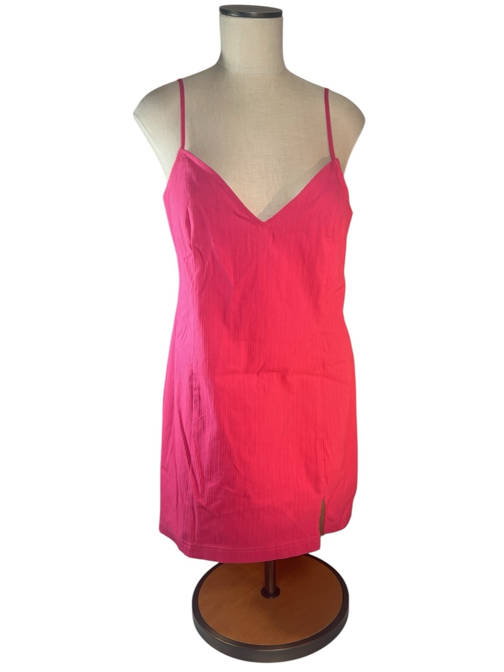 Urban Outfitters Pink Eldridge Notched Bodycon Dress Summer Barbiecore Spring
